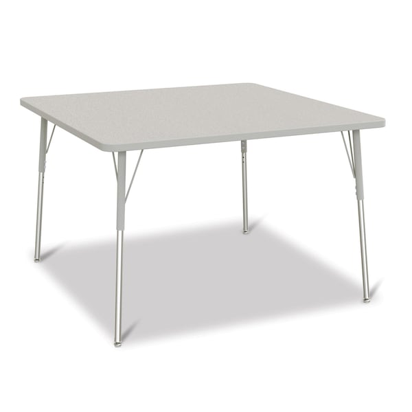 Jonti-Craft Berries Square Activity Table, 48 in. x 48 in., A-height, Freckled Gray/Gray/Gray 6418JCA000 - main